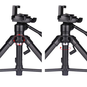 Trépied de voyage professionnel en aluminium avec rotule, compatible projecteur pour prise de vue aérienne, portable pour appareil photo reflex numérique GT-368FS - Product Image 3