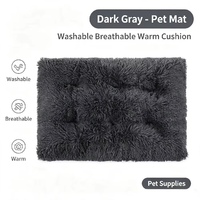 Tapis de couchage long et moelleux pour animaux de compagnie, lavable, chaud, antidérapant, pour petits, moyens et grands chiens