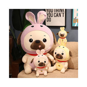 Toptan sevimli köpek uzun kulak <span class=keywords><strong>Bunny</strong></span> tavşan kostüm peluş dolması hayvan oyuncaklar paskalya hediyeler için - Product Image 1