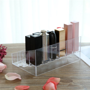 Expositor de acrílico transparente para esmalte de uñas y lápiz de cejas, caja de almacenamiento de plástico para cosméticos, organizador de escritorio con 24 compartimentos - Product Image 4