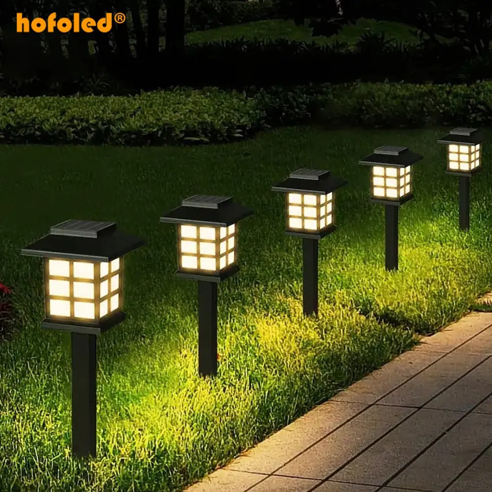 Outdoor Zonne-Hek Landschap Decoratieve Verlichting Solar Tuin Licht Voor Tuin Pad Tuin Plein