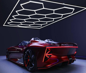 ショールームオートデザイン六角形シーリングライトワークショップオクタゴンカー詳細LEDライト - Product Image 1