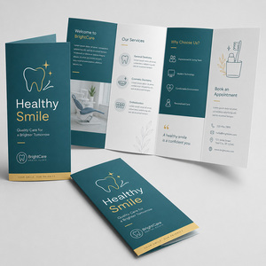Custom Double-Sided Full Color Printed Softcover <b>Paper</b> Brochures Folded Leaflet Catalogs Cardboard Booklet Flyers - Product Image 1