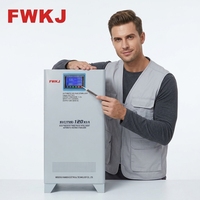 Régulateur de tension entièrement automatique SVC triphasé en cuivre 120 KVA avec courant alternatif 50 Hz