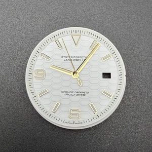 Nuevo Dial de Reloj de 33.8MM con Índices Dorados, Varios Colores Disponibles, Manecillas a Juego, Luminoso Verde, Compatible con Movimiento NH35 - Product Image 6