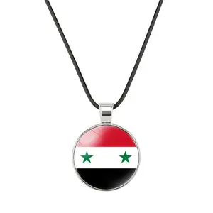2024 New Product Hot Selling Factory Direct High Quality Syria Flag Necklace for Women