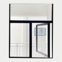 Fenêtre pliante en alliage d'aluminium série SOL 55, insonorisée, triple vitrage isolant, taille personnalisée, certifiée Energy Star, minimaliste
