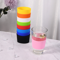 Ensemble de tasses en céramique réutilisables avec couvercle et support, manchon en silicone pour tasse à café