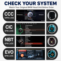 Pantalla Táctil de 12.8 Pulgadas 2400*900 con Sistema Linux para BMW Serie 5 F10 F11 F07 CIC NBT, Apple CarPlay Inalámbrico y Android Auto