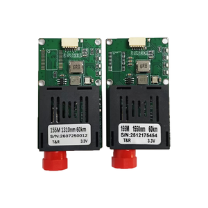 Transmetteur-récepteur vidéo à fibre optique TTL 60KM 1310nm 1550nm 0-5 dB Mini Convertisseur de média vidéo à fibre optique - Product Image 1