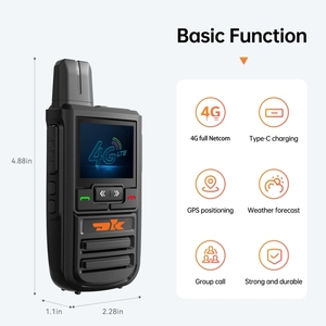 Venta al por mayor de fábrica 5000 4G POC de mano Global Radio bidireccional bocina fuerte intercomunicador inalámbrico rango de KM Walkie Talkie - Product Image 4
