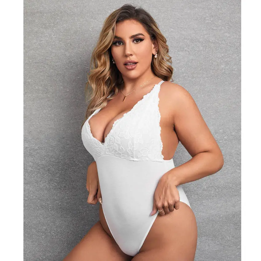 Offres Spéciales Lingerie sexy pas cher grande taille Body nuisette nuisette chemise de nuit vêtements de nuit pour femmes