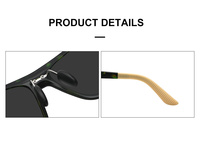 Lunettes de soleil de sport de haute qualité pour hommes avec logo personnalisé, monture TR90 polarisée UV400, branches en caoutchouc