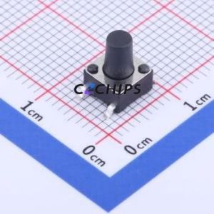 K2-1102SP-J4SC-04 Tactile Switch SMD-4P,6x6mm Switch 2.5N Vertical Mount 6mm 6mm - Product Image 1
