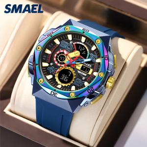 Montres numériques LED SMAEL 8113 pour hommes, lumineuses, sportives, étanches, avec date, Relogio Masculino - Product Image 4