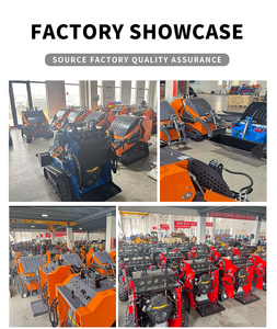 Diesel Mini Skid Steer Track <span class=keywords><strong>Loader</strong></span> untuk rel pertanian EPA bersertifikat jam rendah - Product Image 3