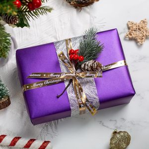 Metallic Purple Wrapping <b>Paper</b> 17 Inches X 16.5 Feet Solid Color Pearly Lustre Gift Wrap for Packaging - Product Image 5