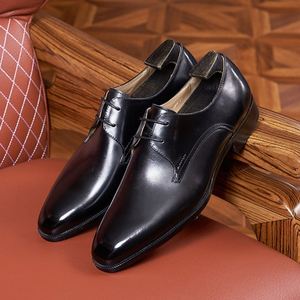 Chaussures Oxford britanniques pour hommes à bout carré - Respirantes, légères, décontractées et habillées, faites à la main (grandes tailles) - Product Image 1