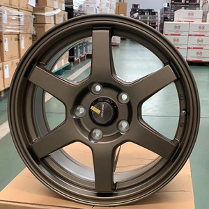 Flrocky Wheel สำหรับปี <span class=keywords><strong>TE37</strong></span>สไตล์13 14 <span class=keywords><strong>15</strong></span> 16 17นิ้ว<span class=keywords><strong>4X100</strong></span> 5X114.3 5X100ล้อรถโดยสาร - Product Image 2