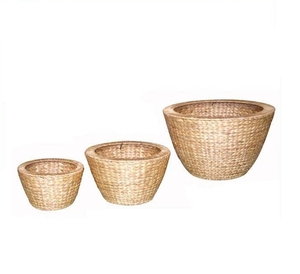 Ensemble élégant et durable de 3 jacinthes d'eau décoration d'intérieur pots de fleurs et jardinières pour plantes - Product Image 1