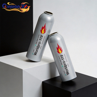 Bouteille aérosol en aluminium vide de 317 ml pour gaz oxygène haute pression, prix compétitif, qualité professionnelle