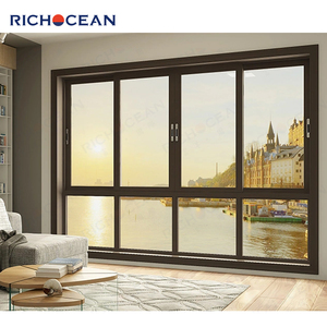 RICHOCEAN Finestre Scorrevoli in Alluminio con <span class=keywords><strong>Doppio</strong></span> <span class=keywords><strong>Vetro</strong></span> Temperato, Finestre Isolanti per Cucina con Zanzariera - Product Image 4