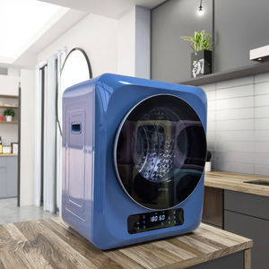 Séchoir à <span class=keywords><strong>linge</strong></span> compact sur pied, bleu cobalt, 3 kg, avec verrouillage enfant et filtre anti-bouloches à mailles fines – Vente directe usine - Product Image 3