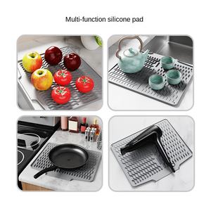 Alfombrilla de Silicona para Fregadero, Accesorios de Cocina, Alfombrilla de Secado de Silicona para Encimera, Escurridor de Platos, Alfombrillas y Protectores de Cocina - Product Image 3
