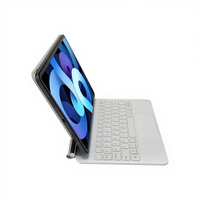 Casing Keyboard Baru untuk iPad Generasi ke-11 (A16,2025) & iPad 10.9 dengan Antarmuka USB Type-C, Trackpad Multi-Touch dengan Lampu Latar 7 Warna