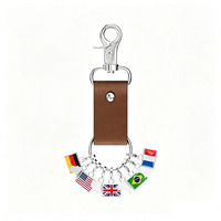 Breloques Drapeaux Nationaux Personnalisables pour Bracelets DIY – Breloques en Acier Inoxydable Plaqué Or pour Fabrication de Bijoux et Cadeaux (Vente en Gros)