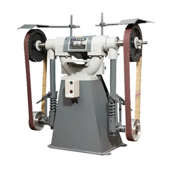Machine manuelle de meulage et de polissage de meuleuse de ceinture de sable en métal de JUHUA pour l'industrie de robinet
