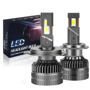 Bullvision Lampu Bohlam Led Mobil, Kit Lampu Kabut Bohlam Led Auto Eksterior 50000lm H7 H11 H4 Ba7s Hb3 Hb4