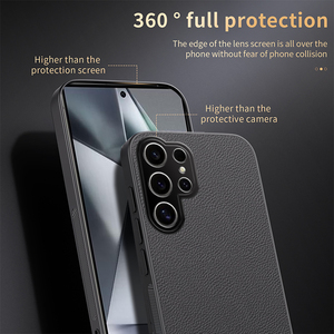 Coque de téléphone en TPU à effet grain de litchi magnétique, toucher soyeux, pour Samsung S26 S25 S24 S23 S22 <span class=keywords><strong>S21</strong></span> S20 <span class=keywords><strong>FE</strong></span> Plus ultra, coque arrière souple - Product Image 3
