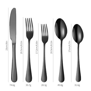 Vente en gros de 20 couverts en acier inoxydable argenté Ustensiles en métal lavables au lave-vaisselle au design personnalisé - Product Image 5