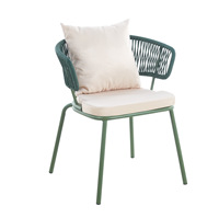 Table et chaises nordiques d'extérieur Combinaison Loisirs Thé de l'après-midi Table et chaises de restaurant Cour extérieure Jardin Terrasse