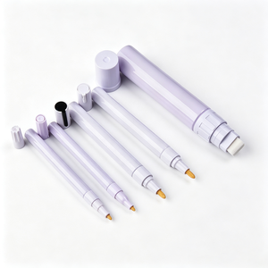 2026 Brand New Eco-friendly Plastic and Aluminum Refillable <strong>Marker</strong> <strong>Pen</strong> From 1mm to 50mm Transparent Barrel <strong>Marker</strong> for Ink/Paint - Product Image 3