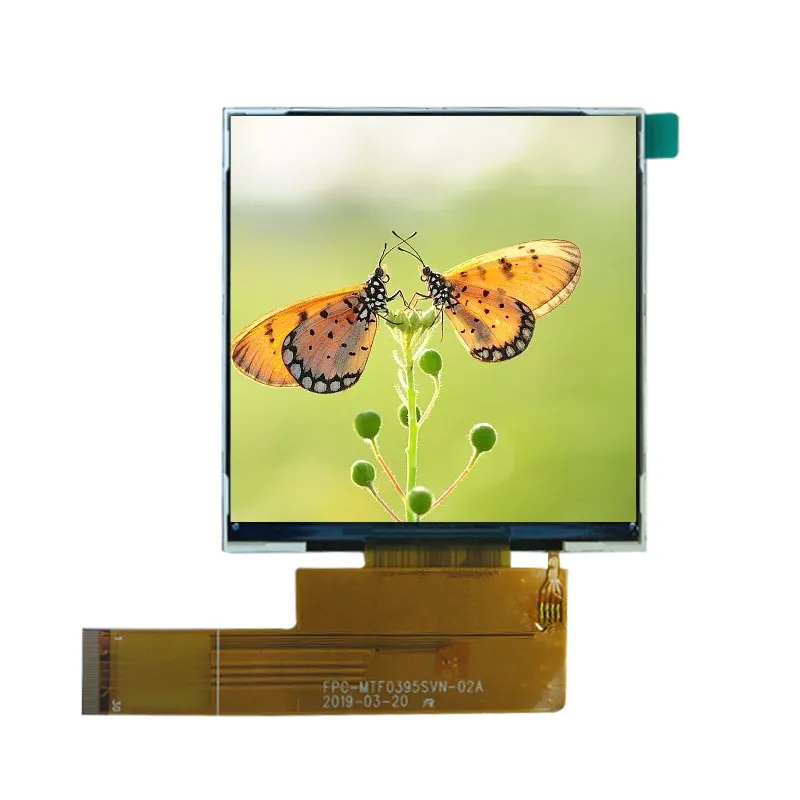 3.95 אינץ TFT LCD פנל מסך תצוגה 480*480 MTF0395SVN-02A MIPI ממשק שטוח מלבן מפני ORTUSTECH עבור כף יד מסוף