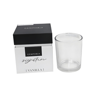 Boîte à bougie avec boucle magnétique, imprimé abstrait à blocs de couleur, coffret cadeau de luxe pour anniversaire, parfum