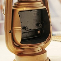 Réveil Vintage Rétro Lampe à Huile Réveil Montre Table Kérosène Lumière Horloge Salon Décor Articles Bureau Artisanat Ornement