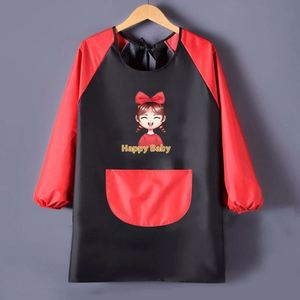 CUKH Salopette à manches longues tendance pour enfants, imperméable, automne-hiver, pour la maternelle, bavoir d'alimentation pour bébé en PVC - Product Image 3