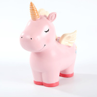 Tirelire Licorne Artisanale pour Fille, pour Dépôts uniquement, Cadeau d'Anniversaire, Décoration de Bureau, Produit Transfrontalier