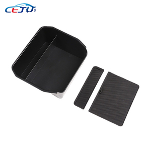 Kit <span class=keywords><strong>Interior</strong></span> de Coche Negro ABS, Caja de Almacenamiento para Reposabrazos Central para Land Rover <span class=keywords><strong>Defender</strong></span> 90 110 130 L663 2020-2025 - Product Image 3