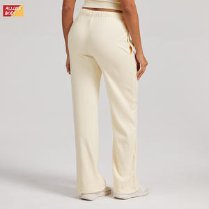 Pantalones Deportivos Casuales de Pierna Ancha y Cintura Alta para Mujer, Transpirables, Holgados, con Bolsillos Laterales, Marca Allure Body - Product Image 2