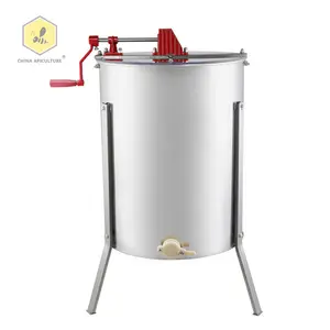 2023 most popular 4frames manual stainless steel honey extractor