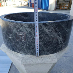 Newstar Luxe Nouveau Design Nature Pierre Noire Vanité Lavabo Lavabo Comptoir <span class=keywords><strong>Bassin</strong></span> pour Salle <span class=keywords><strong>De</strong></span> Bains - Product Image 3