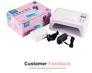 Lampada UV LED ad Alta Potenza 96W per Asciugatura Unghie e <span class=keywords><strong>Kit</strong></span> Manicure con Cuscino per Mani - Product Image 6