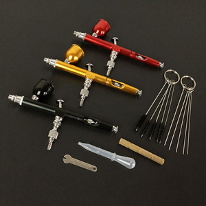 Kit d'aérographe à double action H130, alimentation par gravité 7,0 cc, vitesse réglable pour les travaux d'art, la fabrication de modèles, l'artisanat, la décoration de céramique - Product Image 4