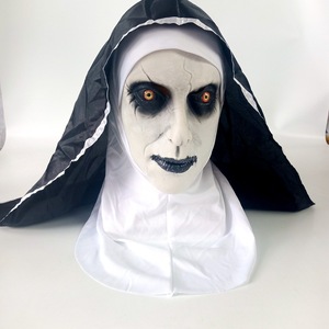 Maschera in Latex da <span class=keywords><strong>Suora</strong></span> <span class=keywords><strong>Horror</strong></span> per Halloween, Costume per Cosplay, Copertura Completa <span class=keywords><strong>della</strong></span> Testa, Riutilizzabile, Accessorio per Travestimenti Adulti, Festa in Maschera Neon - Product Image 5
