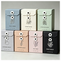 Boîte à bougies de luxe avec logo personnalisé et fermeture à œillets, emballage cadeau en papier fantaisie avec œillets métalliques et cordon pour bougie parfumée à la cire de soja