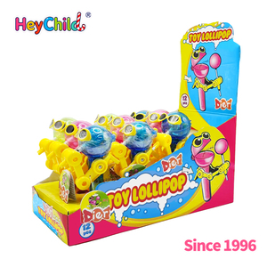 Caramelos al por mayor con etiqueta privada personalizada, el favorito de los niños para aperitivos y juegos: Piruleta 3D con gafas de sol de hombre pequeño, sabores frutales vibrantes, juguete OEM - Product Image 5